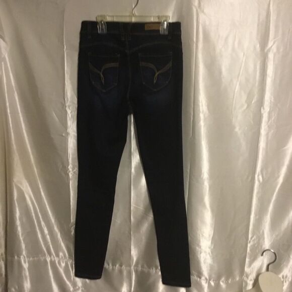 YMI Wanna Betta Butt Dark Wash High Waisted Skinny Jeans 7 - Picture 2 of 4